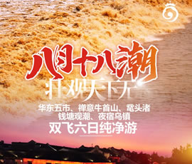 華東五市、 禪意牛首山、黿頭渚、錢塘觀潮 水鄉(xiāng)烏鎮(zhèn)雙飛六日純凈游